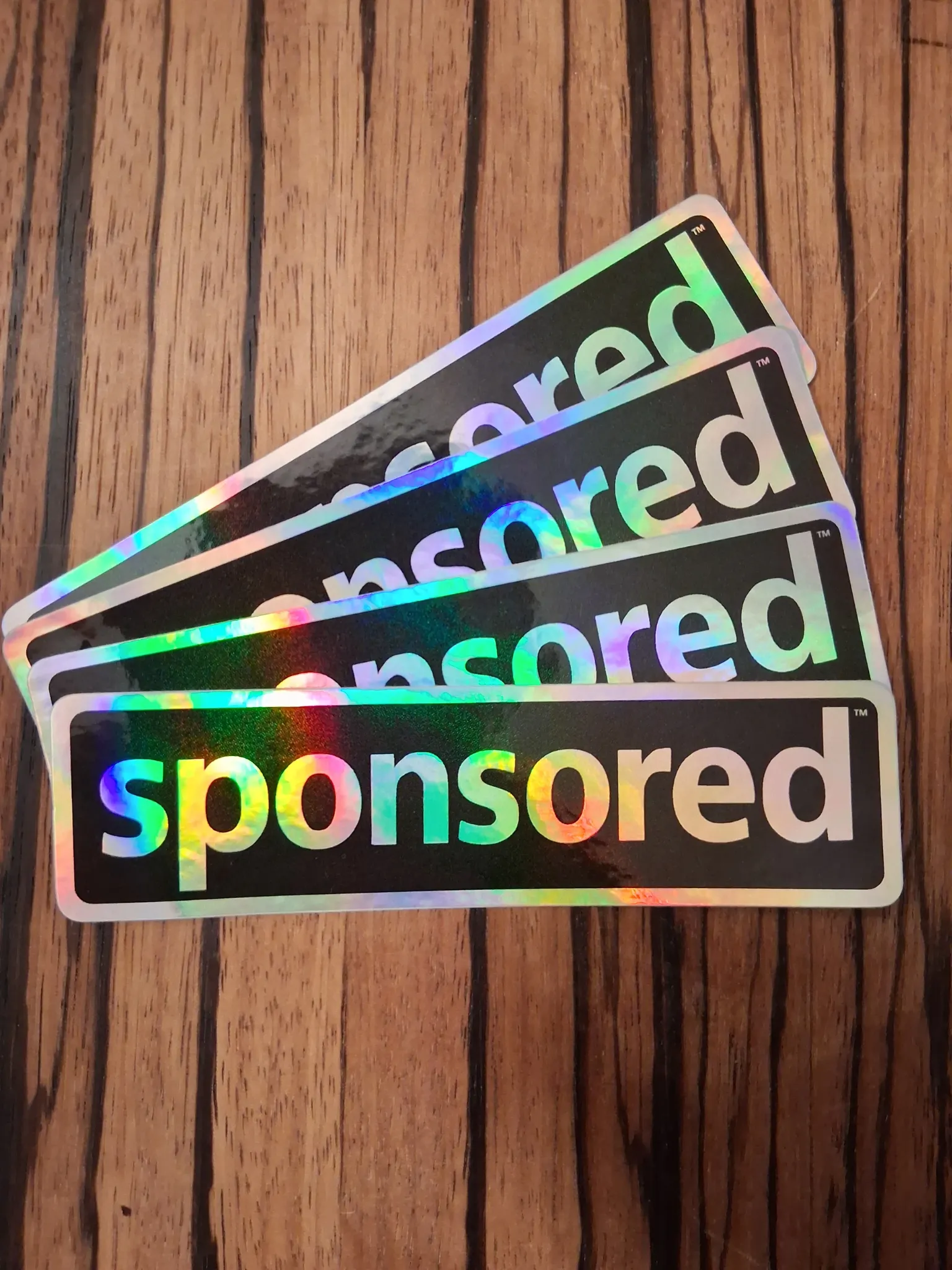Hologram SPONSORED decals