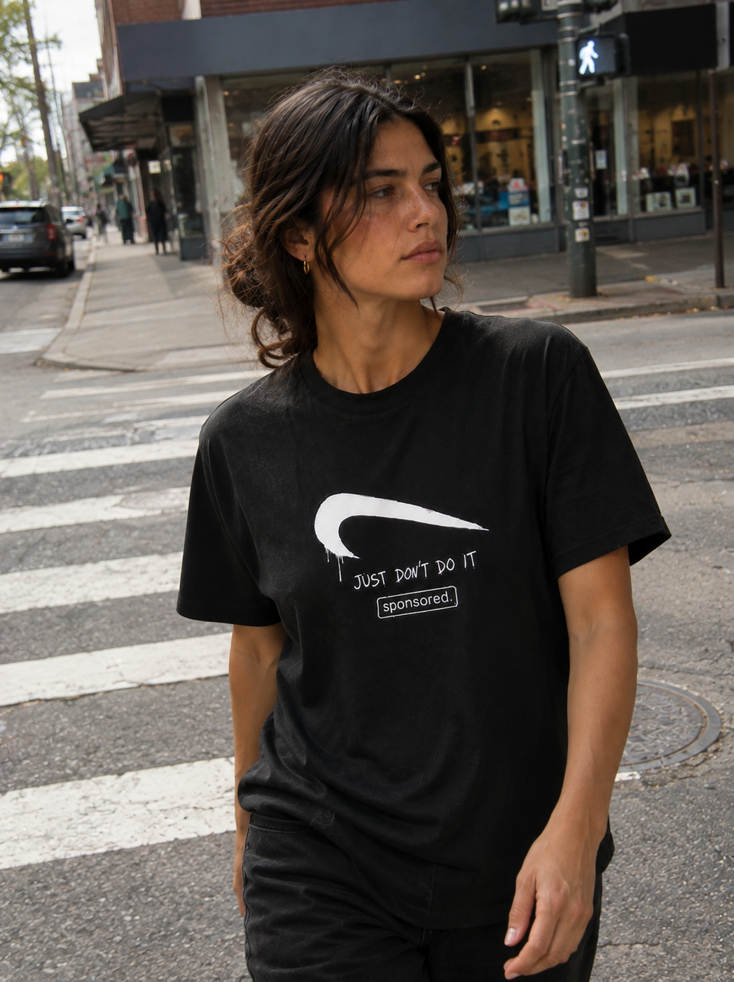 JUST DON'T DO IT Tee on model