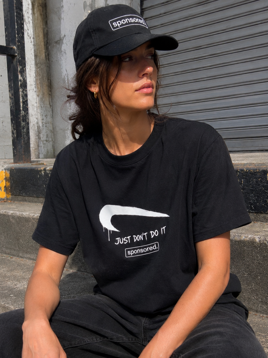 JUST DON'T DO IT Tee on model