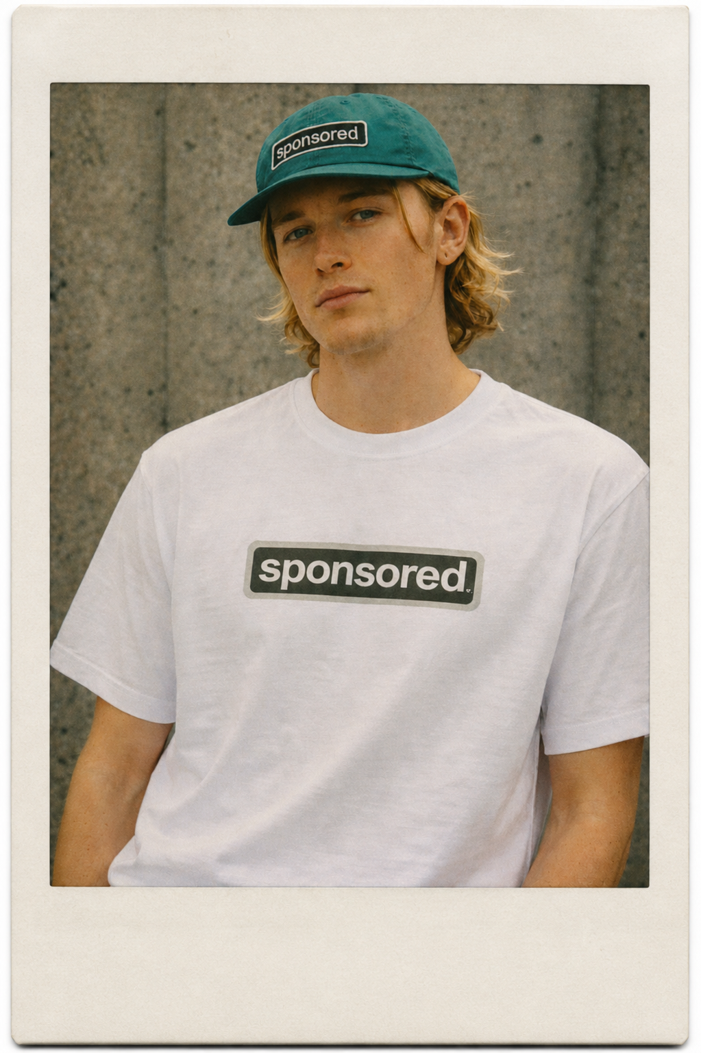 Original SPONSORED Tee in white